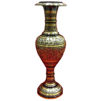Vase bronze black (42.5x13.5x13.5 cm)