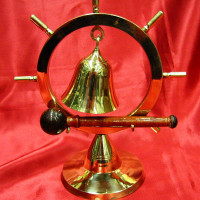 гонг штурвал бронз.7"