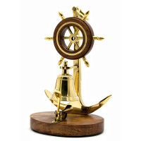 Table bell "Anchor with a helm" bronze (23x13x9.8 cm)