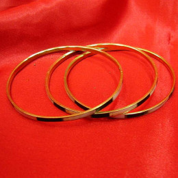 Мідний браслет з перламутром