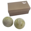 Шары массажные нефритовые в футляре (d-4,2 см)