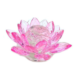 Лотос кришталевий рожевий (4) (10,5 х10, 5х5 см)