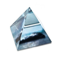 Crystal pyramid "Views of Ukraine"