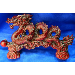 Dragon spiral stone crumb brown (21x12x4,5 cm)