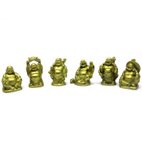 Hotei stone chips set (6 pcs) yellow (h-5 cm packing 25.5x7.5x3 cm)