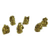 Хотей каменная крошка набор (6шт) желтый (h-5  см упаковка25,5х7,5х3 см)