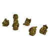 Хотей каменная крошка набор (6шт) желтый (h-5  см упаковка25,5х7,5х3 см)