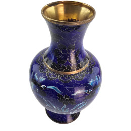 Bronze vase with enamel (20x11x6 cm)
