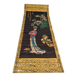 Bamboo panel "Spring in the Jade Hall" (24x65 cm)