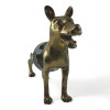 Figurine "Dog" made of bronze and crystal (6.5x8.9x2.6 cm)