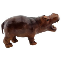 Leather hippopotamus (12")