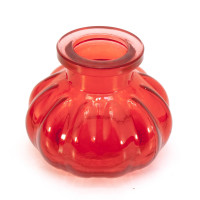 Колба для кальяна стекло красная (8х10х10 см)(внутренний d-4 см)