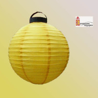 Фонарь желтый с подсветкой 12"