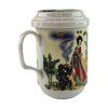 Tea cup with sit (330ml.)(BFC77)(h-13cm, d-7,5cm)