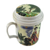 Tea cup with sit (330ml.)(BFC77)(h-13cm, d-7,5cm)