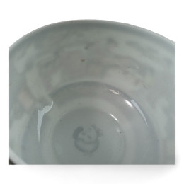 Markdown Cup + saucer porcelain (210 ml) (ACS76) "Painting" (h-6cm, d-cup - 8cm, d-saucer - 14cm)