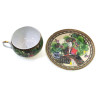 Cup + saucer porcelain (210 ml)(ACS127) 