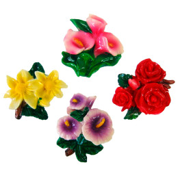 Magnet "Flowers" (12 pcs per pack)