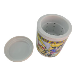 Teacup with strainer (330 ml.) (BFC24) "3 Girls" (h-13 cm, d-7.5 cm)