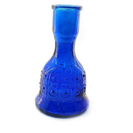 Колба для кальяну синя (26х14 см) (внтреннем d-5 см)