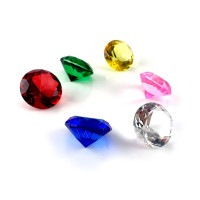 Кристаллы хрустальные  (н-р 6 шт)(d-5 см)