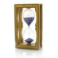 Hourglass in bamboo (20x11.5x6 cm)(342)