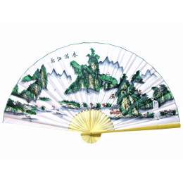 Wall fan "Landscape with boats" (90cm)
