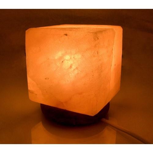 Соляная лампа (S-028) "Куб" (18 шт ящ.)(Гималайская соль)