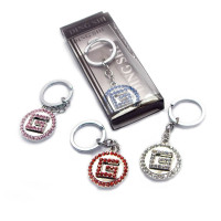 Брелок со стразами (Y) "G" (12 шт/уп)