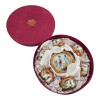 Round porcelain set (110 ml) (6SCS1121-A) 6 cups + 6 saucers "Girls" (h-5.5 cm, d-5 cm, saucer d 11 cm)
