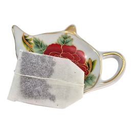 Tea bag holder (11.5 cm) "Flower"
