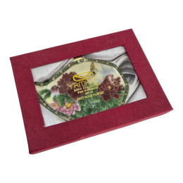 Tea bag holder (11.5 cm) "Peonies with a Butterfly"