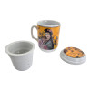 Teacup with strainer (230 ml) (SFC161-6) "Girls" (h-11 cm, d-6.5 cm)
