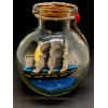 Model of a sailboat in a bottle (11x10x10 cm)