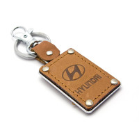 Keychain leather (AK) "Hyundai"