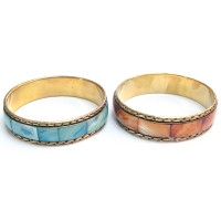 Браслет мідний з перламутром (MIX)