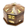 Box rosewood (8 sides) (14x14x9 cm) (6 