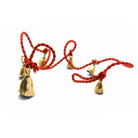 Bronze bells on a rope (6 pcs) (120 cm)