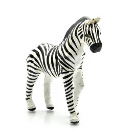 Zebra leather (16.5x18.5x5.5 cm)(6