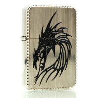 Petrol lighter, bronze, gift box 23571