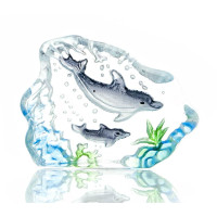 Дельфін у склі (3,7х5х1,7 см)