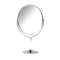 Oval table mirror metal (19x10.8x7 cm) (2 pcs/pack)