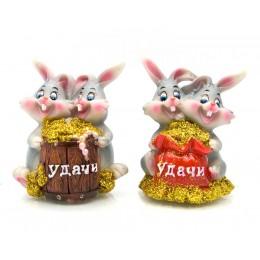 Кролики пара "Пожелания" (4 шт/уп)(7х6,5х5 см)