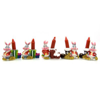 Rabbit with candles (8 pcs / pack) (6x5x3 cm)