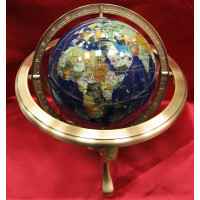 Глобус с камнями и компасом (220мм.)