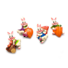 Magnet "Rabbit" (16 pcs/pack) (7x5x1.5 cm)