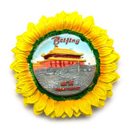 Магнит на холодильник "Подсолнух Beijing "