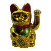 MARKDOWN: Maneki-neko cat waving its paw plastic (14.5x9.5x9 cm)