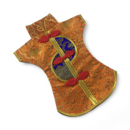 Чохол на пляшку помаранчевий "Кімоно" (28х25 см)