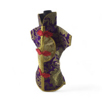 Bottle cover purple "Kimono" (28x25 cm)